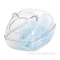 Sand Container Transparent Plastic Toilet for Small Pet